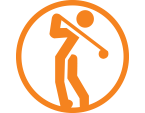 golfer swing icon